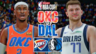 NBA CUP 2K25 THUNDER vs MAVERICKS  PS5 PRO GAMEPLAY 4K UHD [upl. by Naivart]