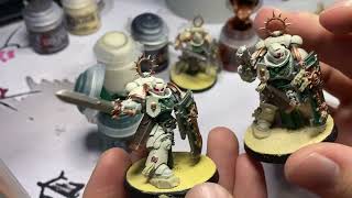 Warhammer 40000  How To Paint Bladeguard Veterans  Part 3 [upl. by Corkhill356]