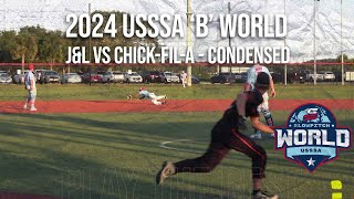 JampL vs Chickfila  2024 B World Condensed Game [upl. by Nnawtna953]