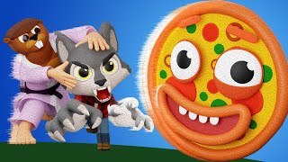 Who Will Eat the Pizza  D Billions Kids Songs [upl. by Glad134]