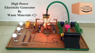 Inspire Award Project  How to Generate Electricity by Trash  Plastic  Nonbiodegradable Waste [upl. by Llerrom]