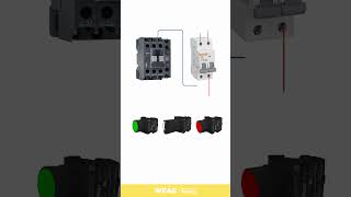 Rotary Switch Line Selection Contactor SelfLocking and Push Button Control [upl. by Esadnac]