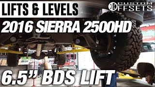 Lifts amp Levels 65 BDS 2017 Sierra 2500HD [upl. by Eldridge168]