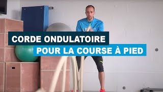 exercices avec la corde ondulatoire pour la course à pied [upl. by Annayehc226]