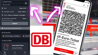 How to buy 49euro ticket 🎫 in mobile using DB navigator app  Germany 🇩🇪 Deutschland Ticket [upl. by Emlyn]