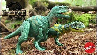 Jurassic World Chaos Theory Majungasaurus Wild Roar Mattel Review [upl. by Enylcaj938]