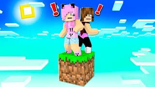 Minecraft  MAS SÓ TEMOS UM BLOCO PRA SOBREVIVER [upl. by Janka]