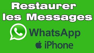 Comment restaurer les messages WhatsApp sur iPhone lors dun changement de téléphone [upl. by Eniaral]