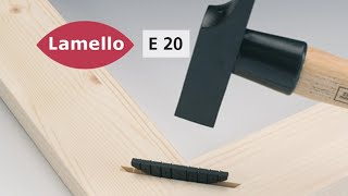 Lamello E20  Die selbstspannende Einschlaglamelle [upl. by Zacks]