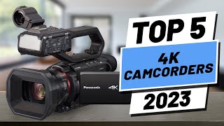 Top 5 BEST 4K Camcorders of 2023 [upl. by Aguste]