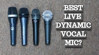 BLIND DYNAMIC MICROPHONE SHOOTOUT Shure SM58 vs AKG D5 vs Sennheiser e835 vs Blue Encore 100i [upl. by Esmerolda]