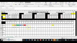 excelbedingteformatierung 6FarbenDienstplanWie kann ich Farben definieren [upl. by Stambaugh]