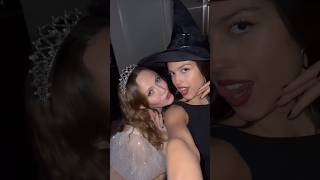 Olivia Rodrigo amp Iris Apatow dressed as Elphaba amp Glinda oliviarodrigo irisapatow [upl. by Pironi]