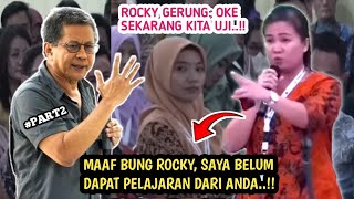 semua orang tegang perempuan ini tantang Rocky Gerung soal ilmu hukum [upl. by Neelear]