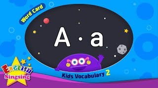 Kids vocabulary compilation ver2  Words Cards starting with A a  Repeat after quotTing soundquot [upl. by Ennove]