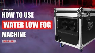 How to Use 3000W Water Based Low Fog Machine？ Low Lying Fog Machine Tips [upl. by Anima]