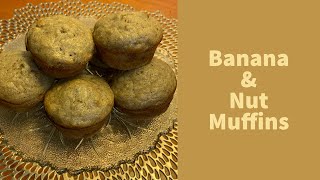 BANANA AND NUT MUFFINSRECIPE BELOW [upl. by Yahska]