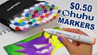 The BEST CHEAP MARKERS to END ALL CHEAP MARKERS Ohuhu Review [upl. by Herschel36]