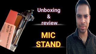 dyanamic live kedence mic stand unboxing and feature review  full video [upl. by Nickey]