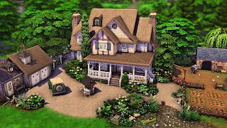 Big Family Farm  The Sims 4 Speed Build [upl. by Eerbua860]