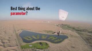 Paramotor flying in Dubai [upl. by Salkcin737]