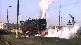 Deutsche Reichsbahn 1991  Harzquerbahn in Nordhausen  Harzer Schmalspurbahnen  HSB [upl. by Hume]