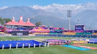 Dharamshala cricket ground  aus vs nz anthem  Dharamshala cricket stadium  dharmshala stadium [upl. by Ylirama51]