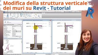 Modifica della struttura verticale dei muri  Revit Tutorial [upl. by Goldfinch840]