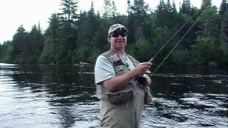 Androscoggin River NH Fly Fishing Alder Fly and hexagenia hatch [upl. by Attenwahs]