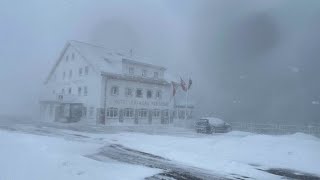 Snowstorm suddenly buried Switzerland Blizzard buried tourist attractions Switzerland [upl. by Auhsot]