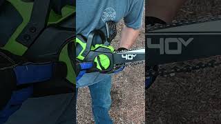 Tightening GreenWorks Chainsaw Chain [upl. by Annairt]