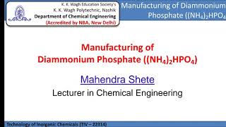 Manufacturing of Ammonium Phosphate MAP amp DAP [upl. by Brufsky]