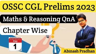 OSSC PYQ01  Reasoning amp Arithmetic TOP25  OSSC CGLE SPECIAL LEC01  ABINASH SIR [upl. by Pages]