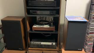 Thorens TD 150 TT  NAD c162 Preamp  Crown CT810 Amp [upl. by Jacquenette]