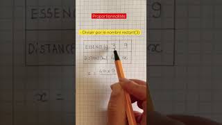 Proportionnalités  règle de 3maths mathscollege proportionality shorts [upl. by Ignatz594]