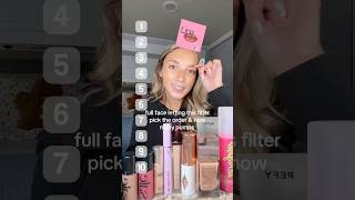 filter picks the order amp how many pumps grwm makeupchallenge makeupfilter shortsfeed shorts [upl. by Alexine]