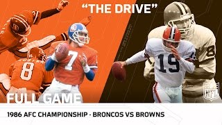 quotThe Drivequot Broncos vs Browns 1986 AFC Championship Game  NFL Full Game [upl. by Oglesby]