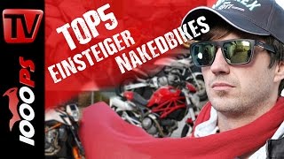 Top 5 Einsteiger Nakedbikes  Nakedbikes die gut fahren aber wenig kosten [upl. by Dowzall]