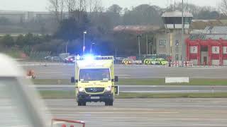 Dublin Airport fire service ambulance 2 reported to a call today [upl. by Atived]