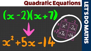 Expanding and Simplifying  Quadratic Equations  Algebra [upl. by Ori]