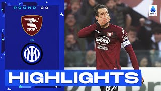 SalernitanaInter 11  Candreva scores worldie against Inter Goals amp Highlights  Serie A 202223 [upl. by Freya]