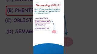 Appetite suppressants  Pharmacology MCQ11 [upl. by Oliy]