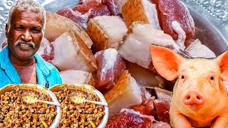 PORK FRY VILLAGE STYLE  பன்றி மிளகாய் கறி வருவல்  PORK RECIPE in Erode [upl. by Longan345]