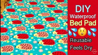 DIY Make Your Own Reusable Waterproof Bed Pad Elderly Bedwetting Incontinence [upl. by Adelice]