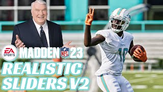 MADDEN 23 Franchise Ready Sliders INCREDIBLE Gameplay Realistic Sliders Release v2 [upl. by Eenhat365]