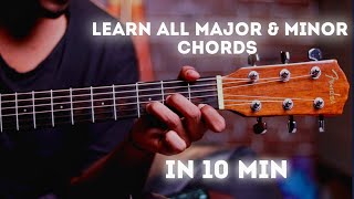 All major and minor chords on guitar  sandeep mehra [upl. by Suryc128]