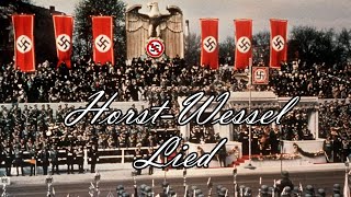 HorstWessel Lied official anthem of the third reichNazi Germany [upl. by Anaynek]