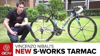 Vincenzo Nibalis NEW Custom Specialized SWorks Tarmac  Giro DItalia 2016 [upl. by Ramberg36]