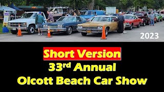 33rd Olcott Beach Car Show  2023 Oclott New York Short Version [upl. by Torbert822]