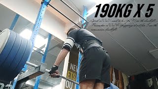 Romanian Deadlift  190kg420lb x 5  09112024 [upl. by Surat]